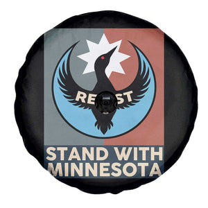 Stand With Minnesota Spare Tire Cover Common Loon Pride Support TS12 Print Your Wear