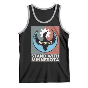Stand With Minnesota Tank Top Common Loon Pride Support TS12 Black Athletic Heather Print Your Wear
