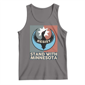 Stand With Minnesota Tank Top Common Loon Pride Support TS12 Deep Heather Print Your Wear