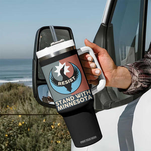 Stand With Minnesota Tumbler With Handle Common Loon Pride Support TS12 Print Your Wear