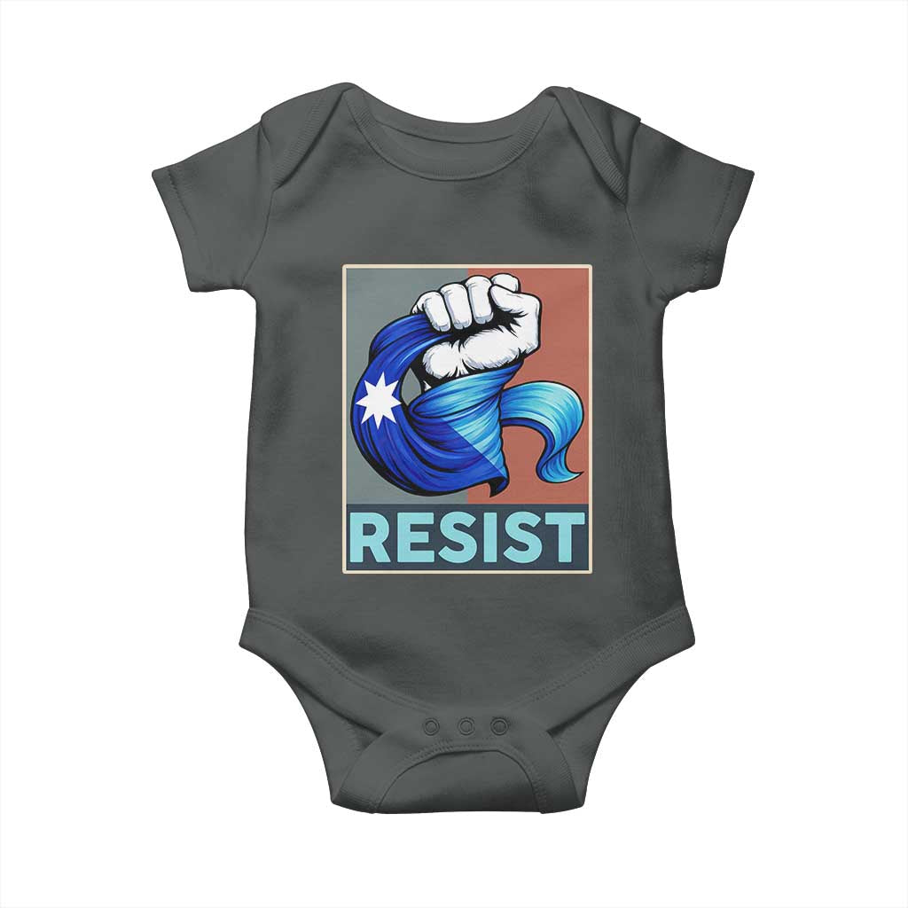 Minnesota Resist Ice Out Baby Onesie MM Support Gift TS12 Dark Heather Print Your Wear