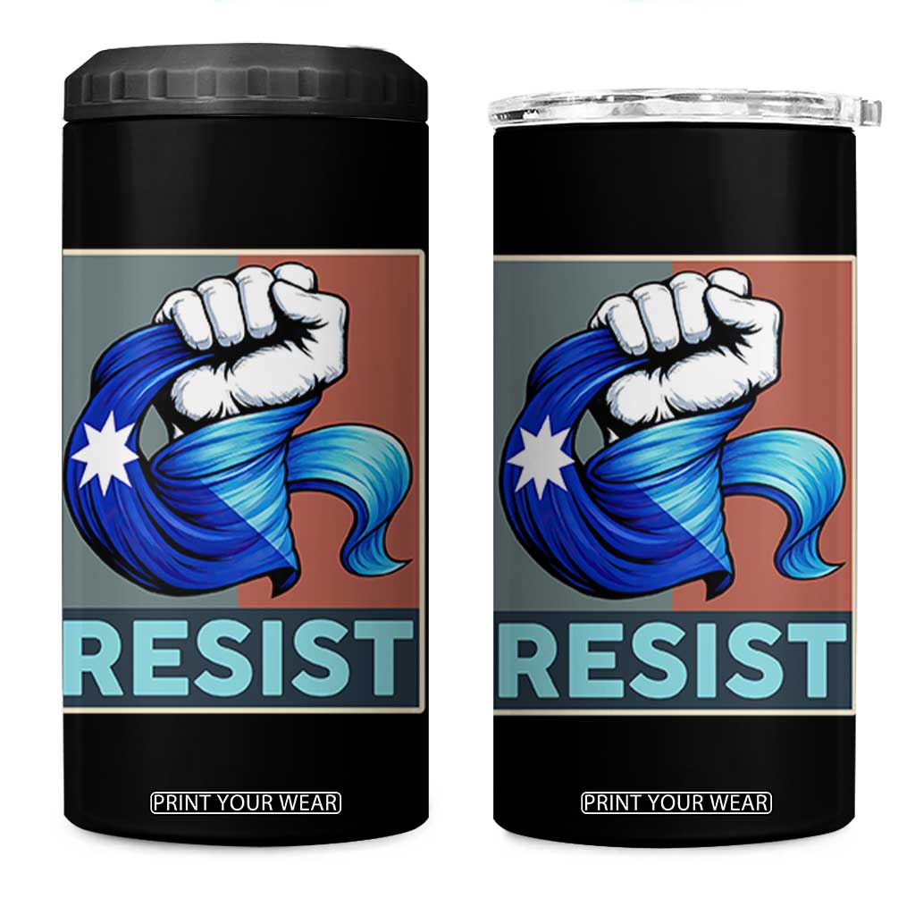 Minnesota Resist Ice Out 4 in 1 Can Cooler Tumbler MM Support Gift TS12 One Size: 16 oz Black Print Your Wear