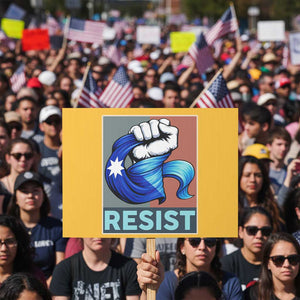 Minnesota Resist Ice Out Protest Sign MM Support Gift TS12 Horizontal 18" × 24" Yellow Print Your Wear