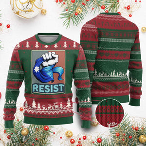 Minnesota Resist Ice Out Ugly Christmas Sweater MM Support Gift TS12 Red Green Print Your Wear