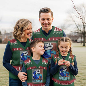 Minnesota Resist Ice Out V-Neck Knit Sweater Vest MM Support Gift TS12 Red Green Print Your Wear