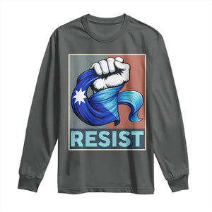 Minnesota Resist Ice Out Long Sleeve Shirt MM Support Gift TS12 Dark Heather Print Your Wear
