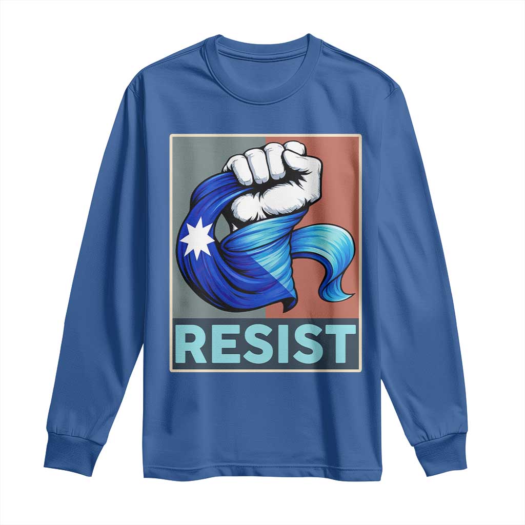 Minnesota Resist Ice Out Long Sleeve Shirt MM Support Gift TS12 Royal Blue Print Your Wear