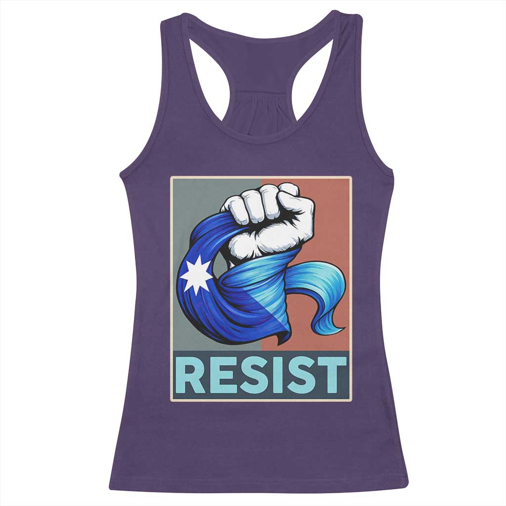 Minnesota Resist Ice Out Racerback Tank Top MM Support Gift TS12 Purple Print Your Wear