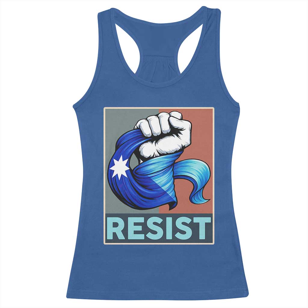 Minnesota Resist Ice Out Racerback Tank Top MM Support Gift TS12 Royal Blue Print Your Wear