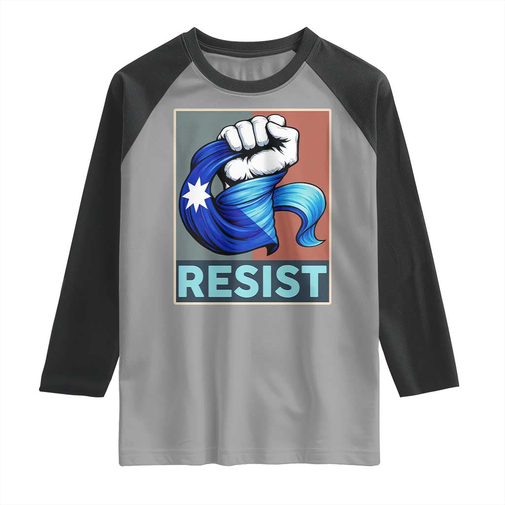 Minnesota Resist Ice Out Raglan Shirt MM Support Gift TS12 Sport Gray Black Print Your Wear