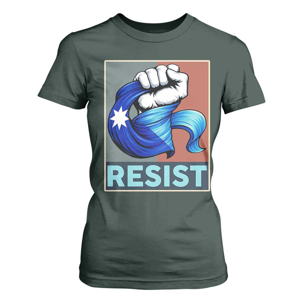 Minnesota Resist Ice Out T Shirt For Women MM Support Gift TS12 Dark Forest Green Print Your Wear
