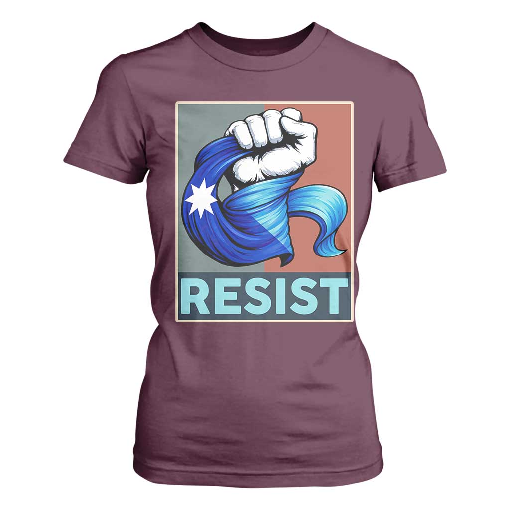 Minnesota Resist Ice Out T Shirt For Women MM Support Gift TS12 Maroon Print Your Wear