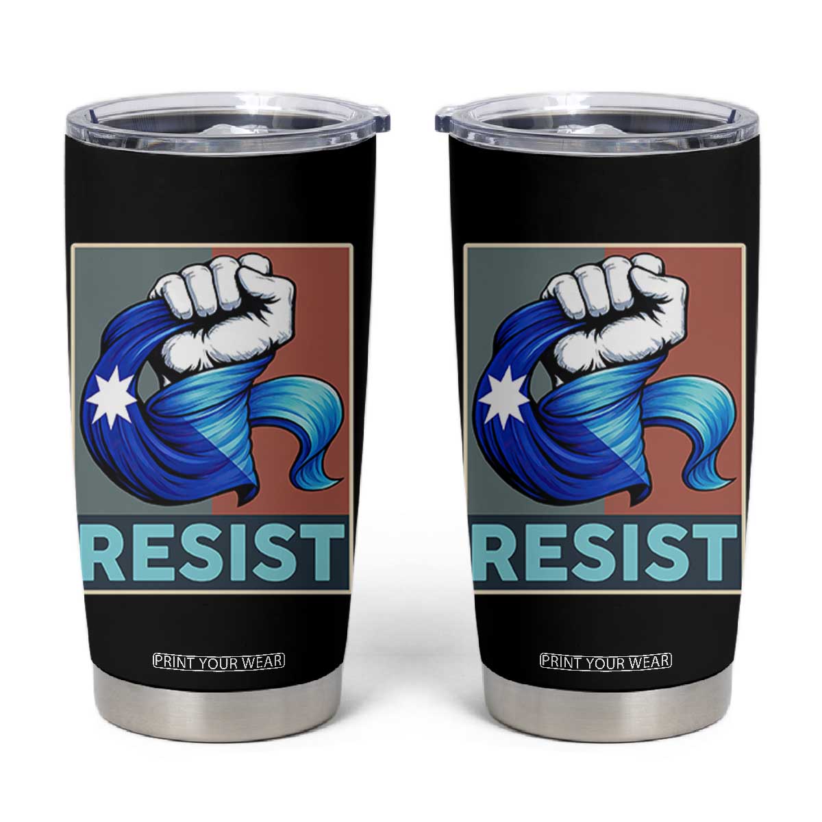 Minnesota Resist Ice Out Tumbler Cup MM Support Gift TS12 Black Print Your Wear