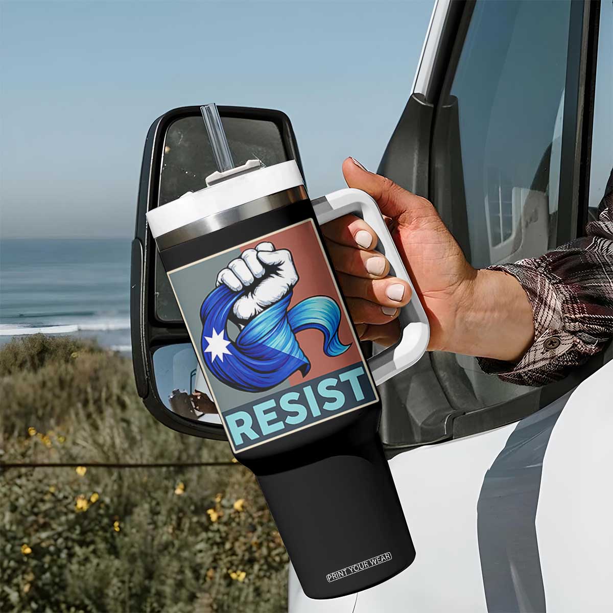 Minnesota Resist Ice Out Tumbler With Handle MM Support Gift TS12 Print Your Wear