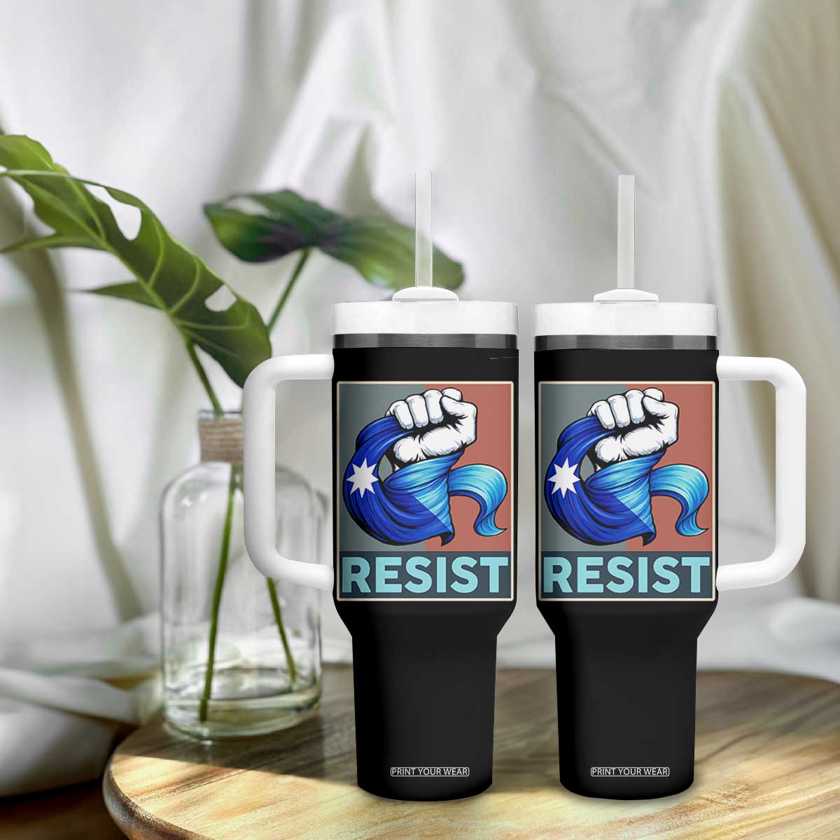 Minnesota Resist Ice Out Tumbler With Handle MM Support Gift TS12 Print Your Wear