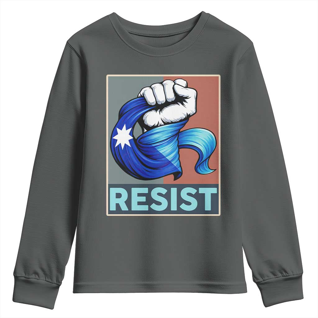 Minnesota Resist Ice Out Youth Sweatshirt MM Support Gift TS12 Dark Heather Print Your Wear