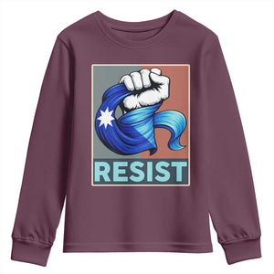Minnesota Resist Ice Out Youth Sweatshirt MM Support Gift TS12 Maroon Print Your Wear