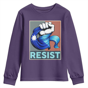 Minnesota Resist Ice Out Youth Sweatshirt MM Support Gift TS12 Purple Print Your Wear