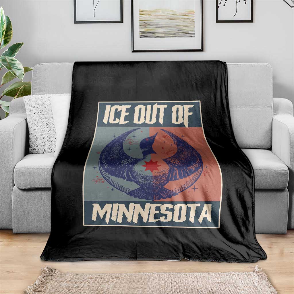 Ice Out Of Minnesota Throw Blanket Social Justice Solidarity TS12 Print Your Wear
