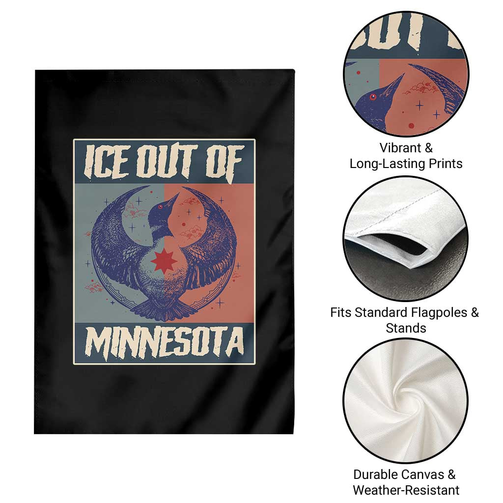 Ice Out Of Minnesota Garden Flag Social Justice Solidarity TS12 Print Your Wear