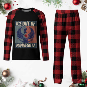 Ice Out Of Minnesota Plaid Pajama Set Social Justice Solidarity TS12 Buffalo Plaid Print Your Wear