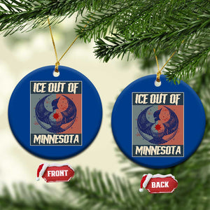 Ice Out Of Minnesota Ceramic Ornament Social Justice Solidarity TS12 1pc Blue Print Your Wear