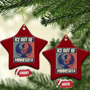 Ice Out Of Minnesota Ceramic Ornament Social Justice Solidarity TS12 Print Your Wear