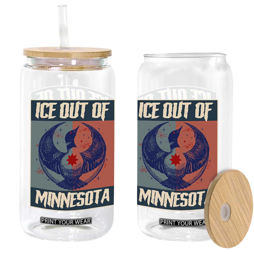 Ice Out Of Minnesota Glass Can Social Justice Solidarity TS12 Print Your Wear