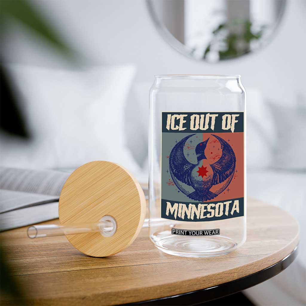 Ice Out Of Minnesota Glass Can Social Justice Solidarity TS12 Print Your Wear