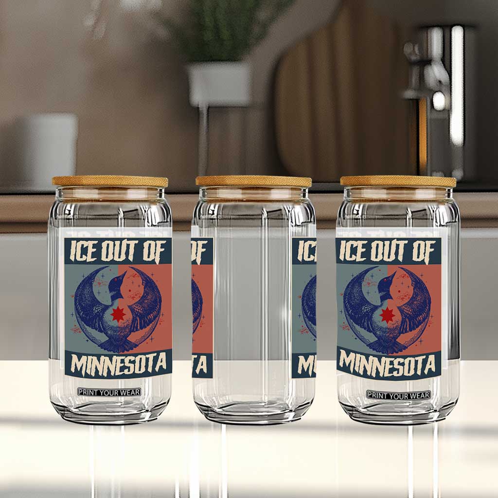 Ice Out Of Minnesota Glass Can Social Justice Solidarity TS12 Print Your Wear
