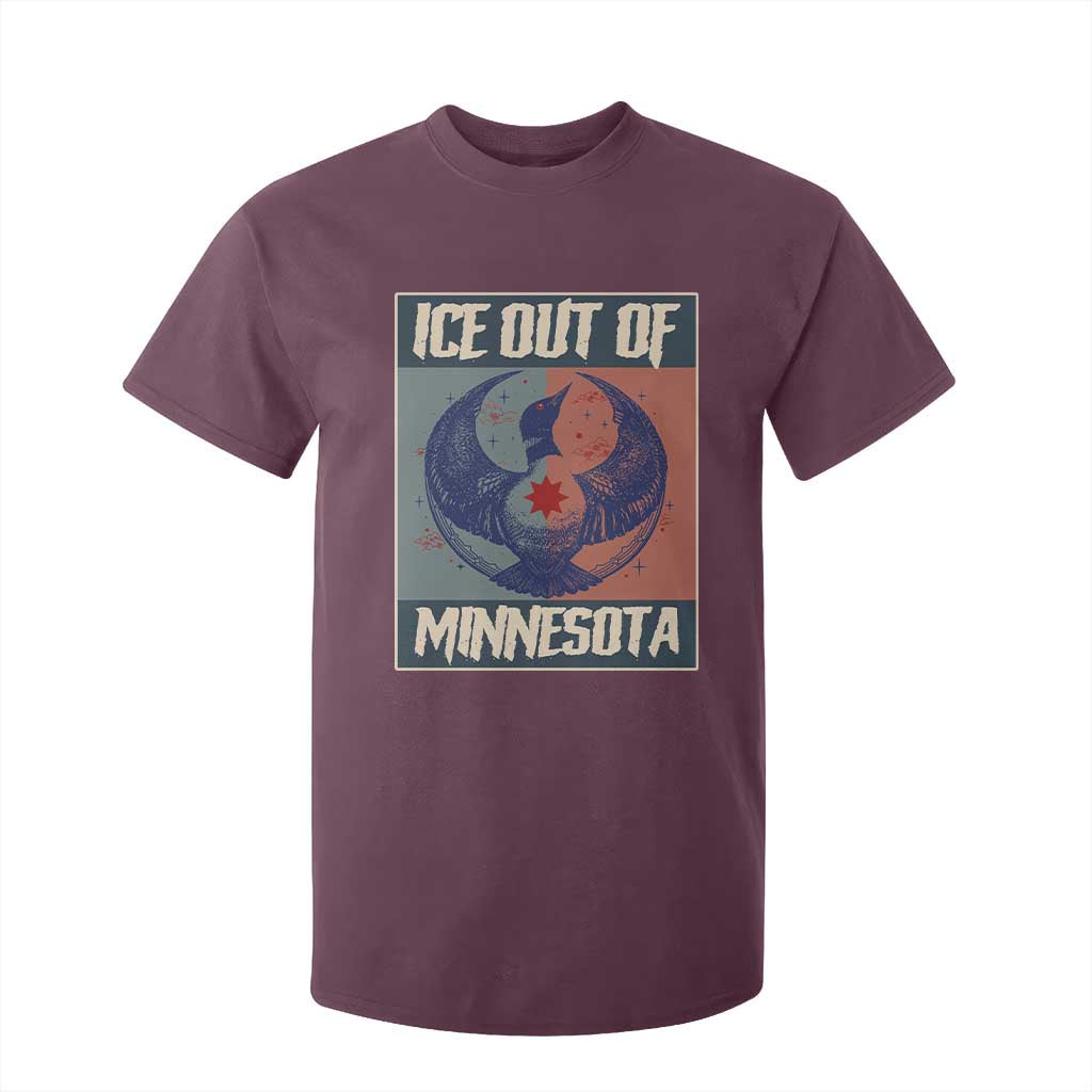 Ice Out Of Minnesota T Shirt For Kid Social Justice Solidarity TS12 Maroon Print Your Wear