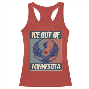 Ice Out Of Minnesota Racerback Tank Top Social Justice Solidarity TS12 Red Print Your Wear