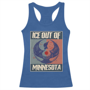 Ice Out Of Minnesota Racerback Tank Top Social Justice Solidarity TS12 Royal Blue Print Your Wear