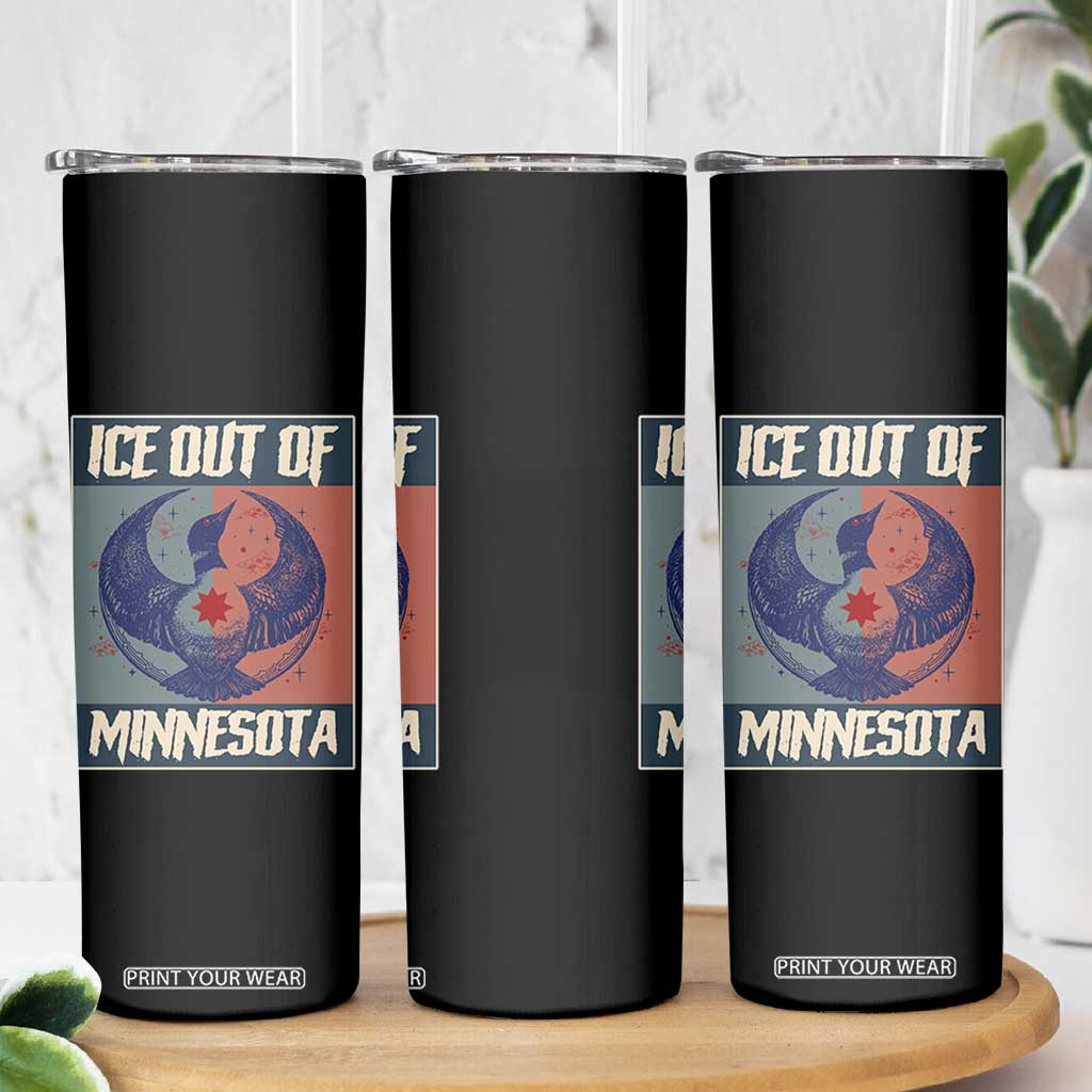 Ice Out Of Minnesota Skinny Tumbler Social Justice Solidarity TS12 Print Your Wear