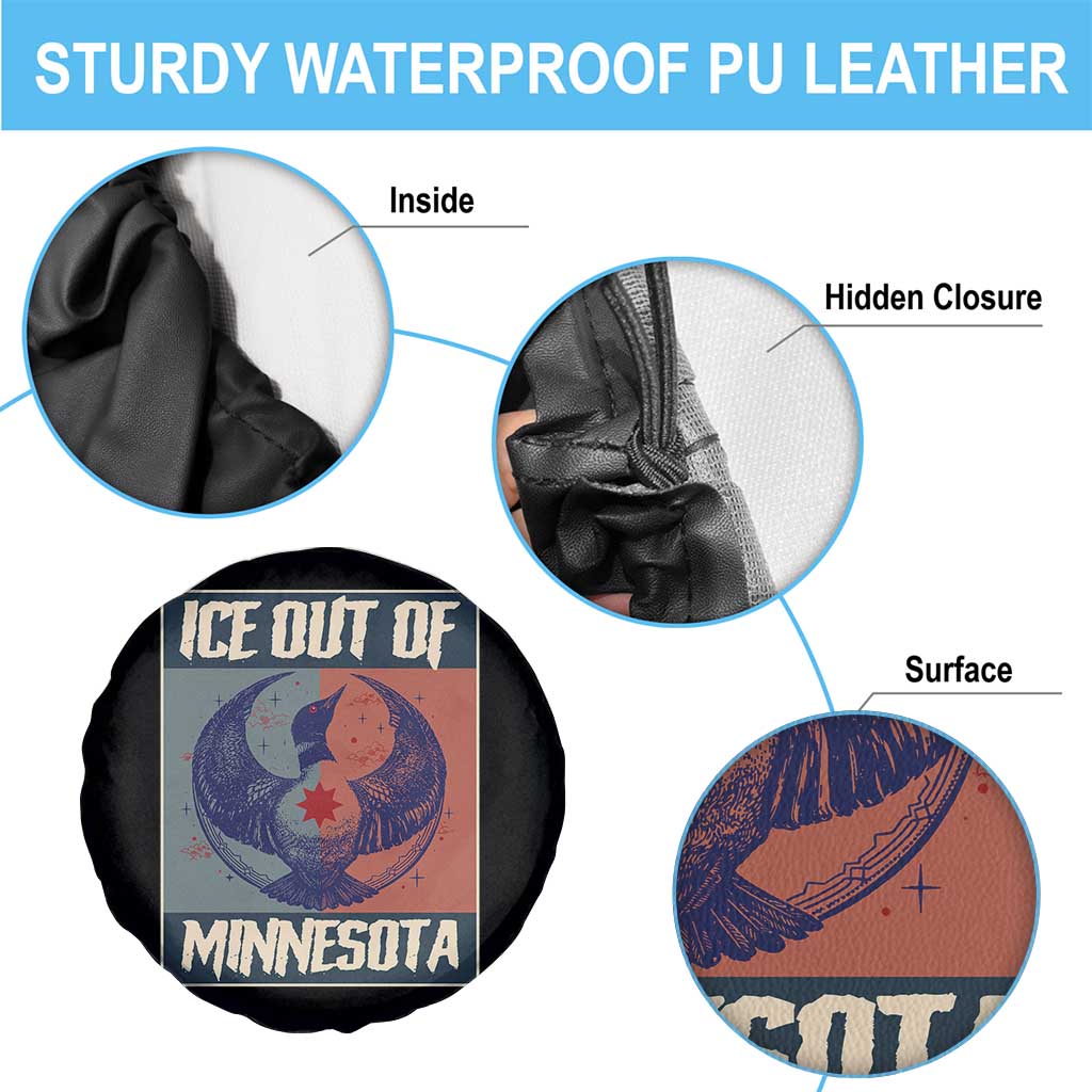 Ice Out Of Minnesota Spare Tire Cover Social Justice Solidarity TS12 Print Your Wear