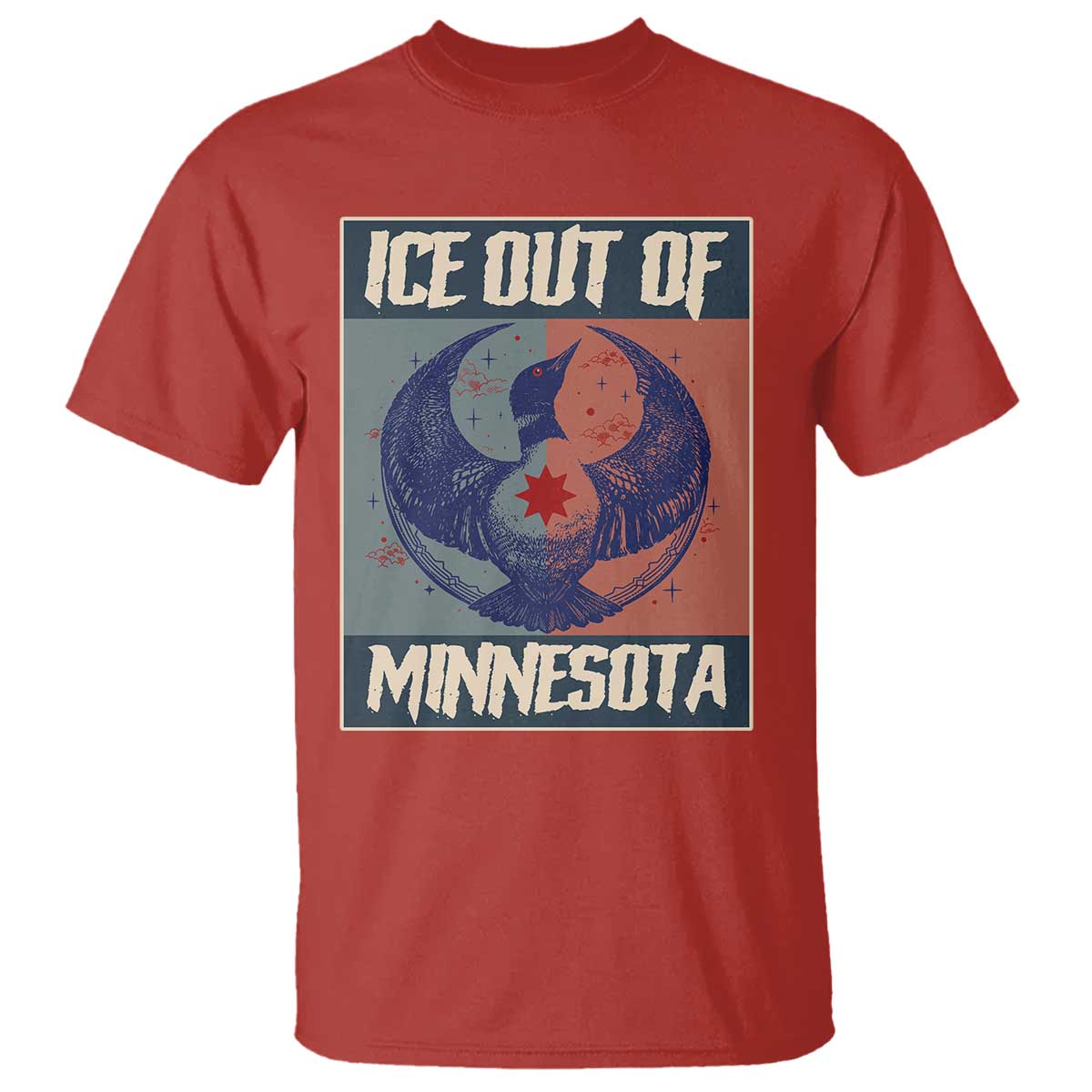 Ice Out Of Minnesota T Shirt Social Justice Solidarity TS12 Red Print Your Wear