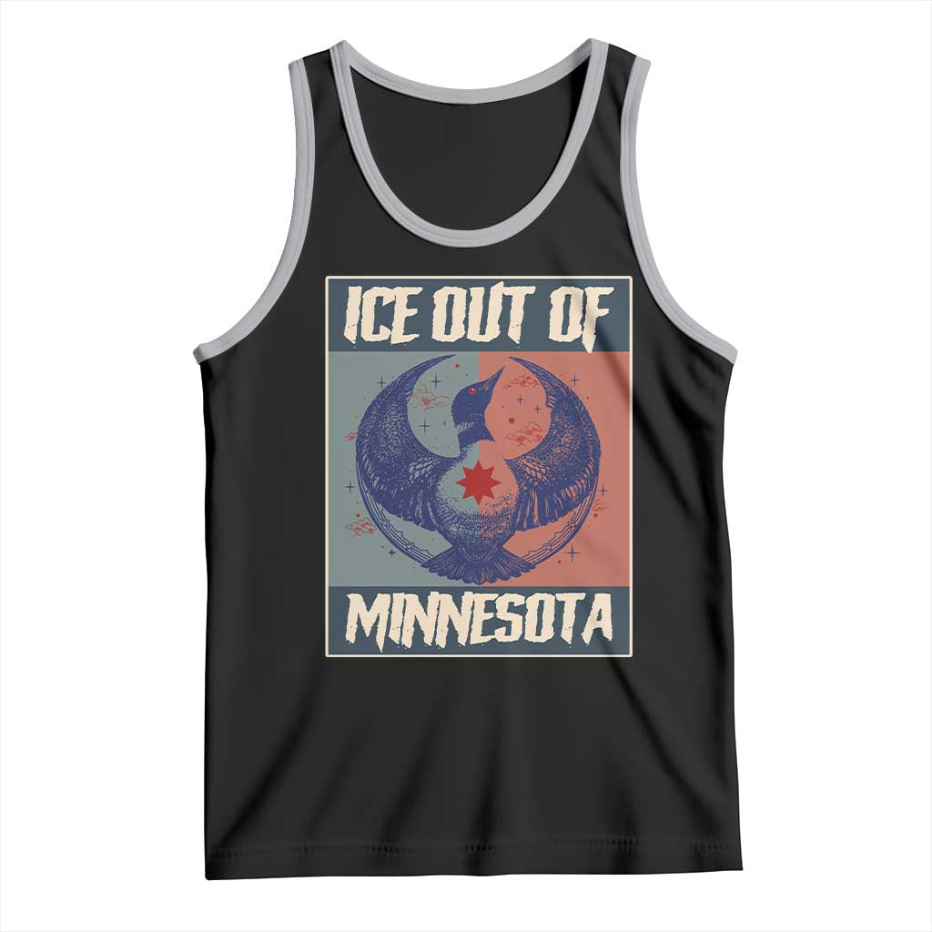 Ice Out Of Minnesota Tank Top Social Justice Solidarity TS12 Black Athletic Heather Print Your Wear