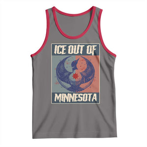 Ice Out Of Minnesota Tank Top Social Justice Solidarity TS12 Deep Heather Red Print Your Wear