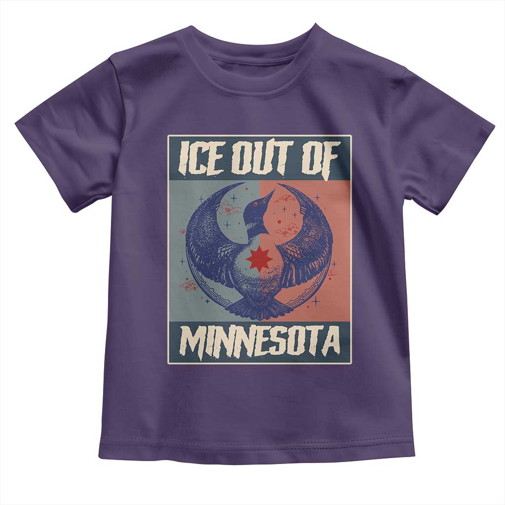 Ice Out Of Minnesota Toddler T Shirt Social Justice Solidarity TS12 Purple Print Your Wear