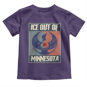 Ice Out Of Minnesota Toddler T Shirt Social Justice Solidarity TS12 Purple Print Your Wear