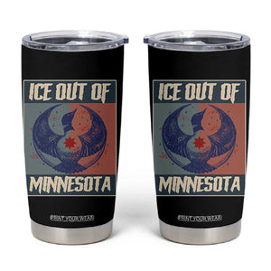 Ice Out Of Minnesota Tumbler Cup Social Justice Solidarity TS12 Black Print Your Wear
