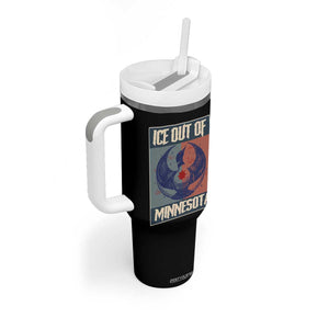 Ice Out Of Minnesota Tumbler With Handle Social Justice Solidarity TS12 Print Your Wear