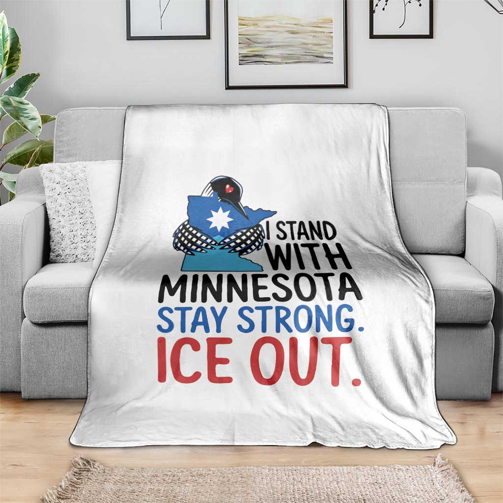 Minnesota Pride Common Loon Throw Blanket Stand With Minnesota Ice Out TS12 Print Your Wear