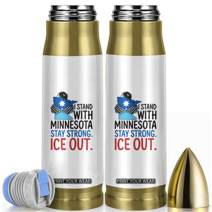 Minnesota Pride Common Loon Bullet Tumbler Stand With Minnesota Ice Out TS12 White Print Your Wear