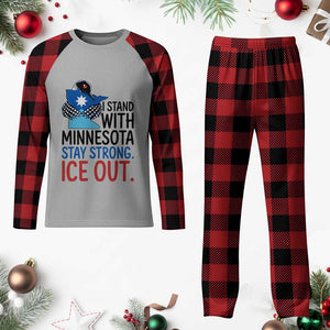 Minnesota Pride Common Loon Plaid Pajama Set Stand With Minnesota Ice Out TS12 Buffalo Plaid Print Your Wear