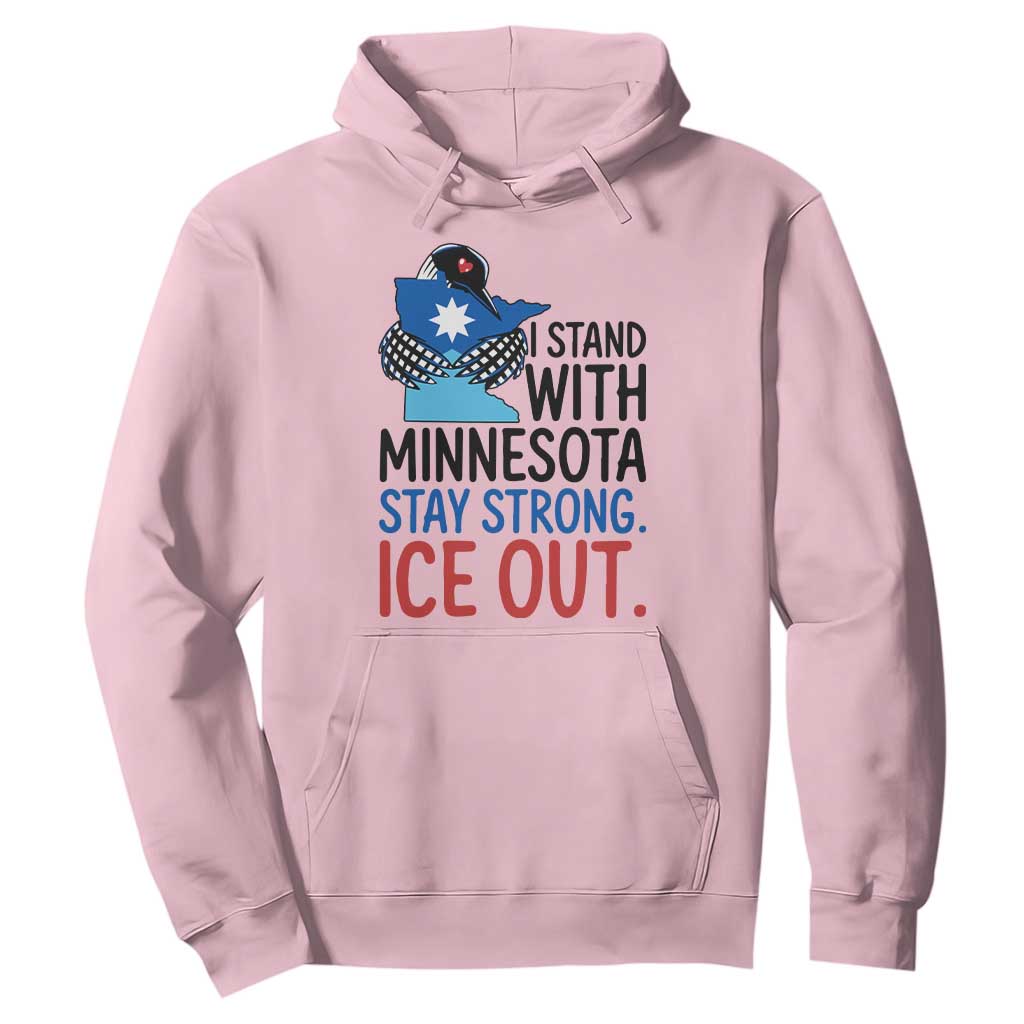 Minnesota Pride Common Loon Hoodie Stand With Minnesota Ice Out TS12 Light Pink Print Your Wear