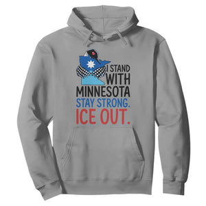 Minnesota Pride Common Loon Hoodie Stand With Minnesota Ice Out TS12 Sport Gray Print Your Wear