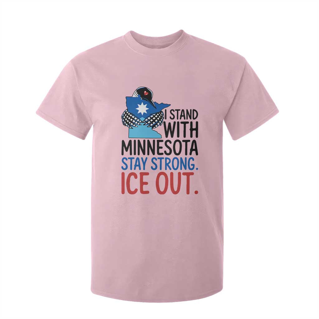 Minnesota Pride Common Loon T Shirt For Kid Stand With Minnesota Ice Out TS12 Light Pink Print Your Wear