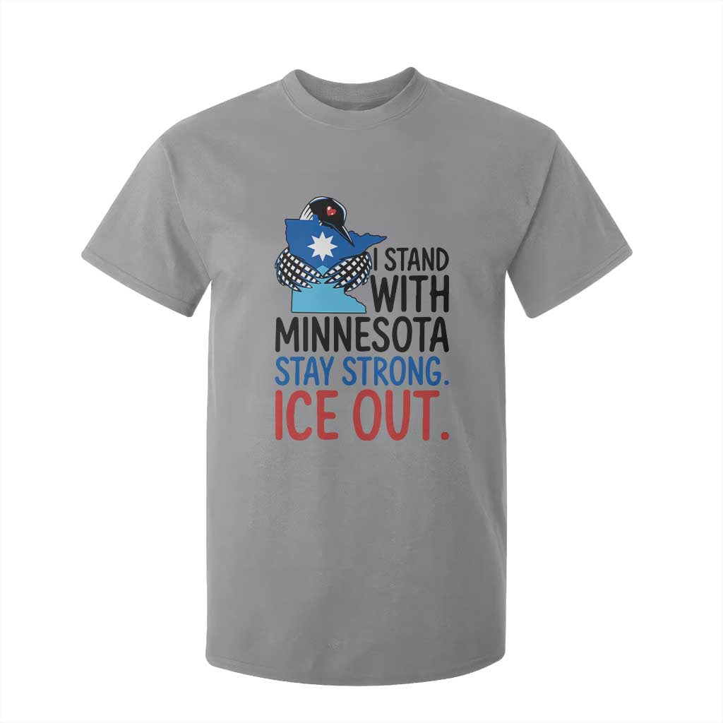 Minnesota Pride Common Loon T Shirt For Kid Stand With Minnesota Ice Out TS12 Sport Gray Print Your Wear