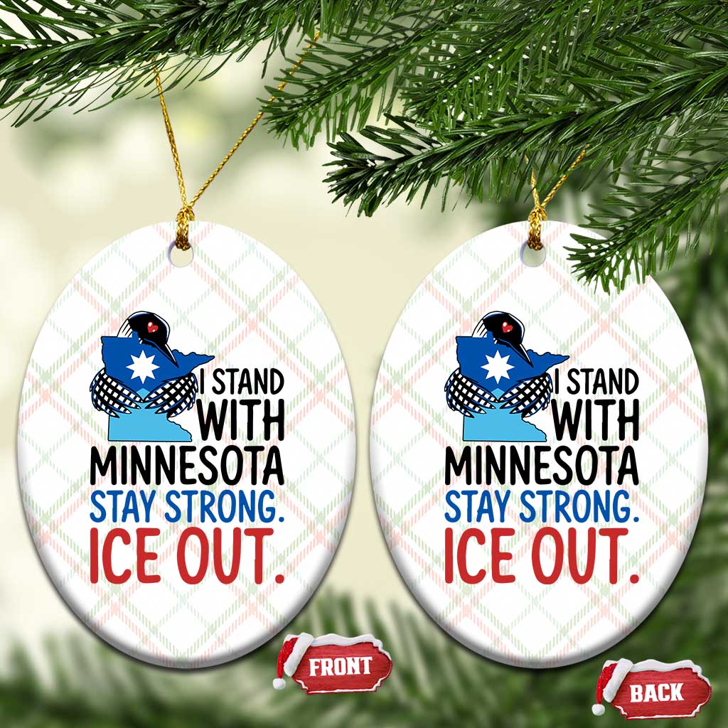 Minnesota Pride Common Loon Ceramic Ornament Stand With Minnesota Ice Out TS12 Print Your Wear